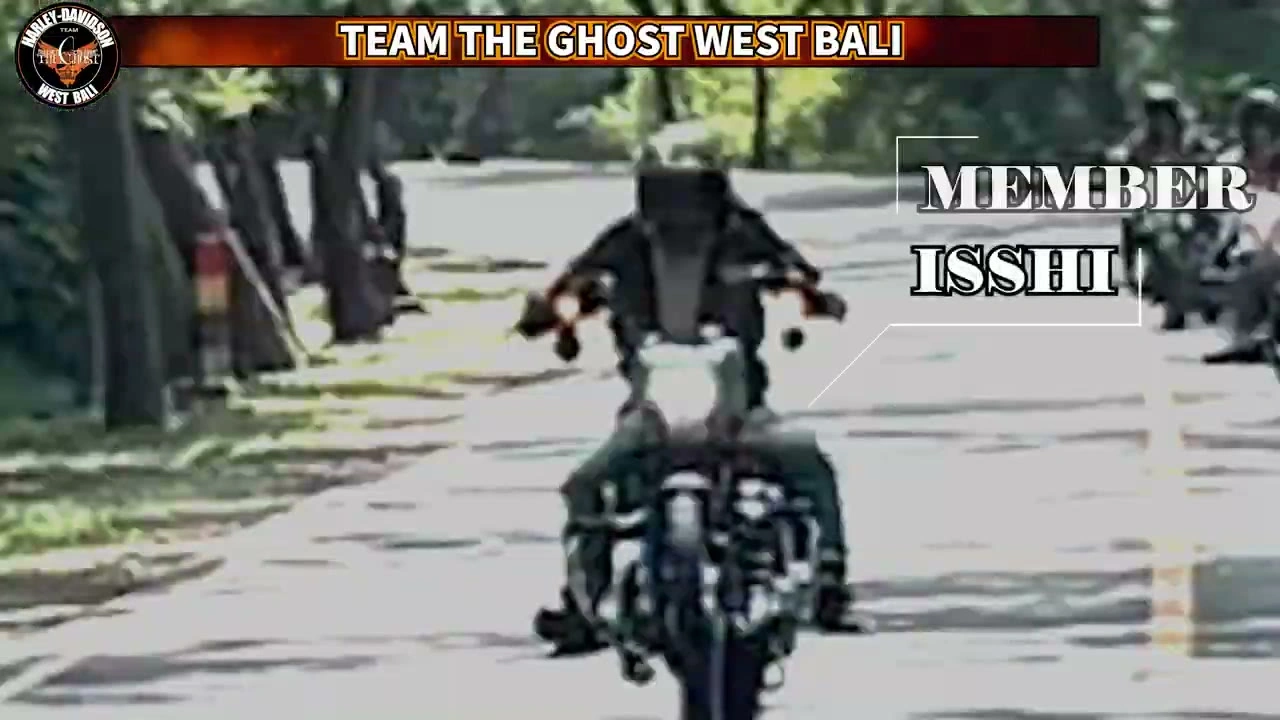 MEMBER ISSHI テロップ｜2024年6月 バリ島ハーレーツーリング — TEAM THE GHOST West Bali