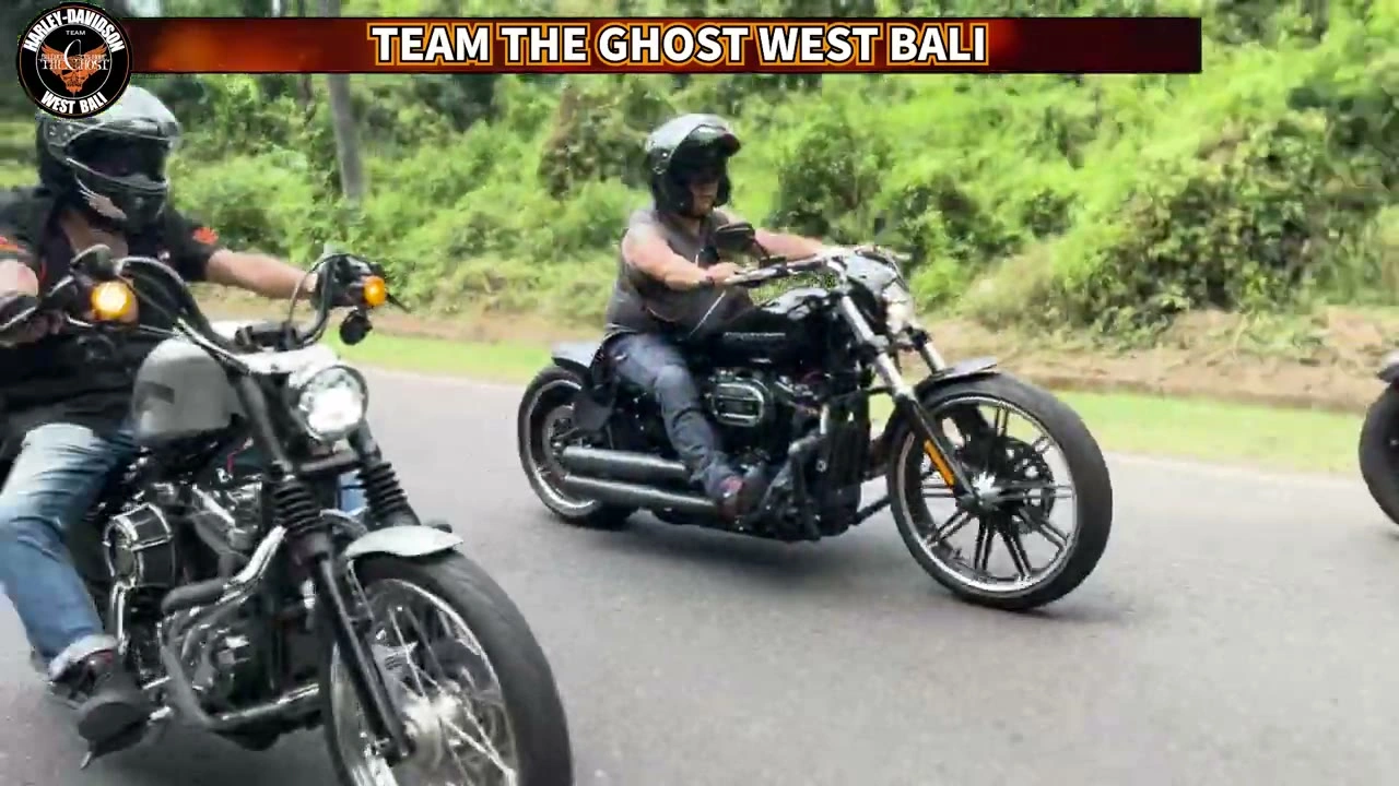 アイアンのライダー 顔あり｜2024年6月 バリ島ハーレーツーリング — TEAM THE GHOST West Bali