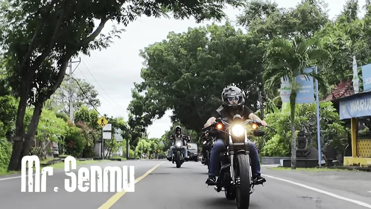 Mr.Senmuテロップ メンバー紹介｜2025年1月 バリ島ハーレーツーリング — TEAM THE GHOST West Bali