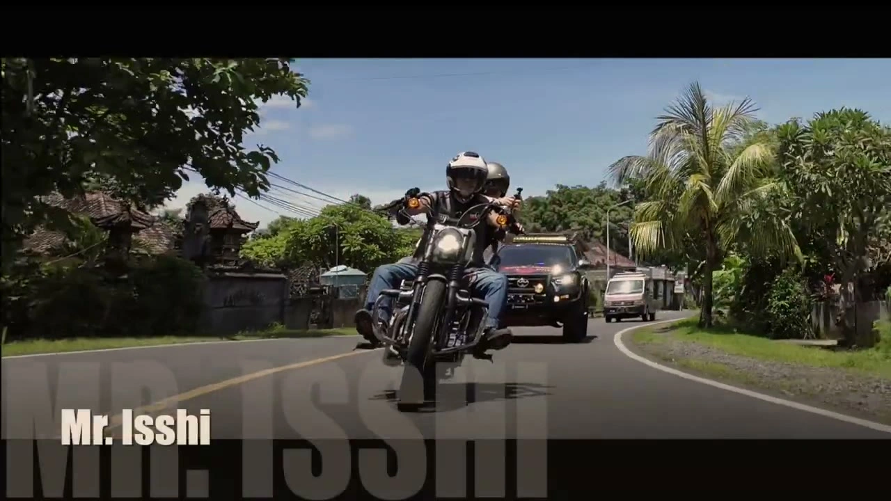 Mr.Isshi 紹介（名前テロップ）｜2025年2月 バリ島ハーレーツーリング — TEAM THE GHOST West Bali