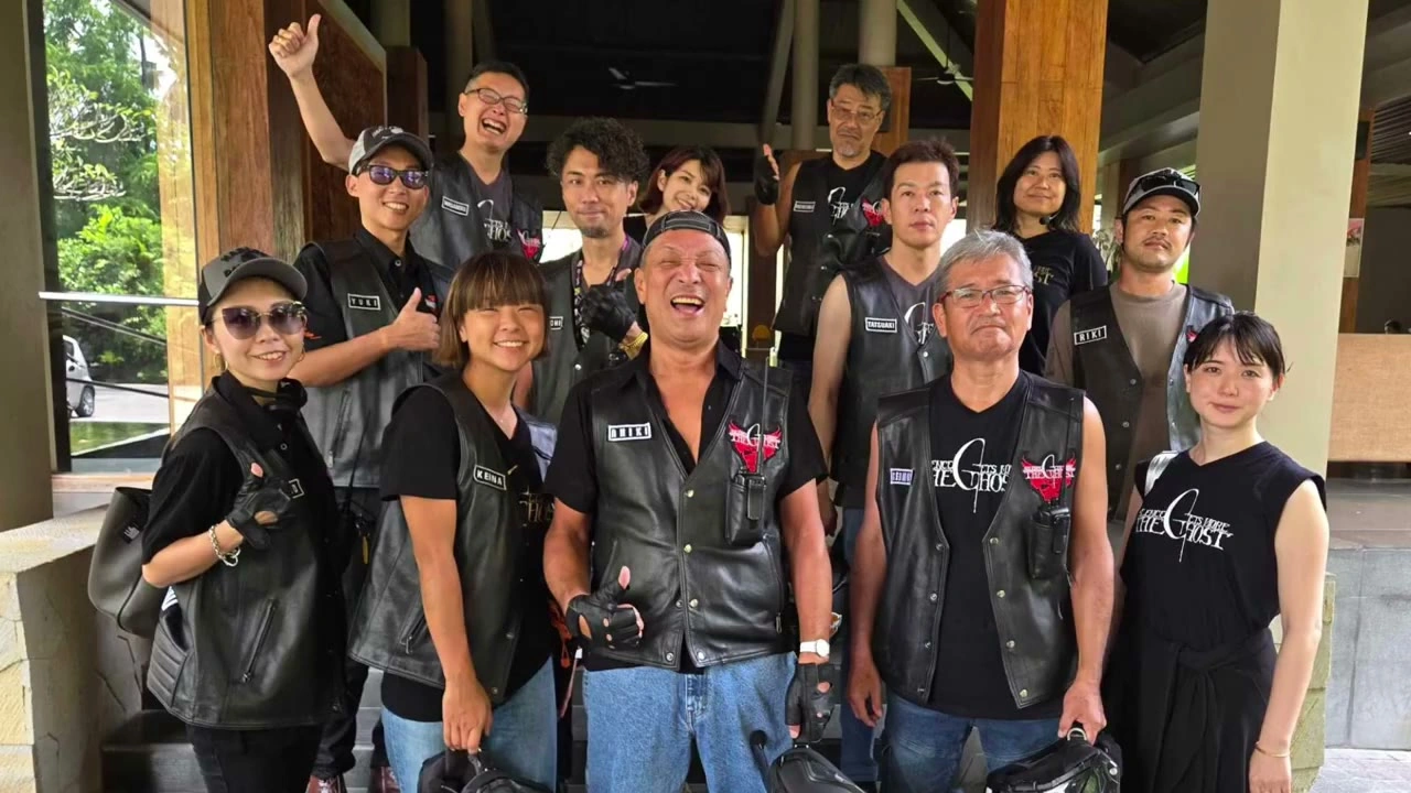 Mimpi Menjanganでのチーム集合写真｜2025年4月 バリ島ハーレーツーリング — TEAM THE GHOST West Bali