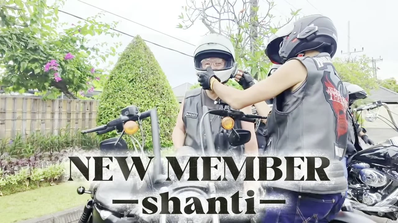 NEW MEMBER「shanti」バイクで2人笑顔｜2025年5月 バリ島ハーレーツーリング — TEAM THE GHOST West Bali