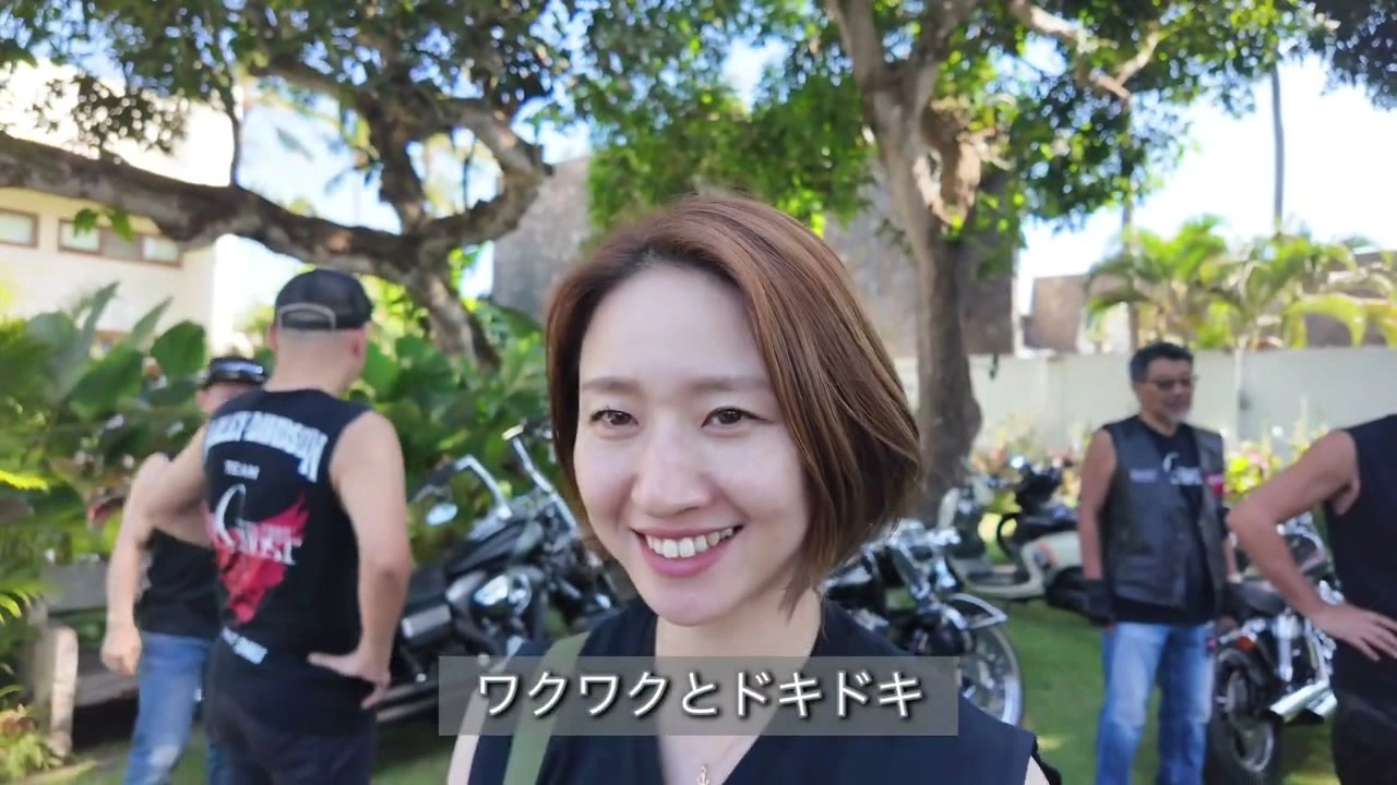 「ワクワクとドキドキ」と笑顔で語る女性メンバー｜2025年6月 バリ島ハーレーツーリング — TEAM THE GHOST West Bali