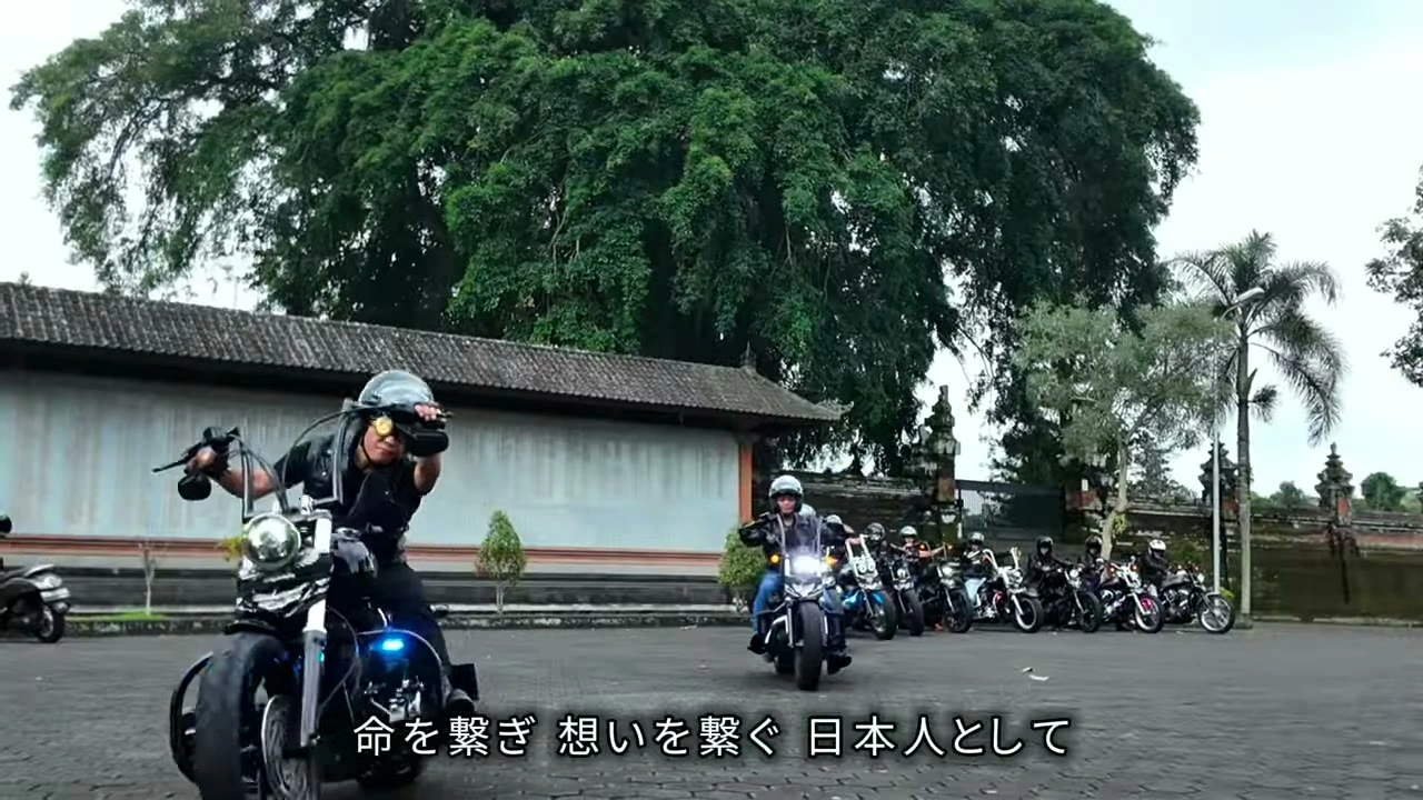 慰霊を終え走り出す（命を繋ぎ・想いを繋ぐ）｜2025年8月 バリ島ハーレーツーリング — TEAM THE GHOST West Bali