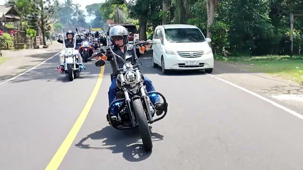 ライダー正面｜2026年4月 バリ島ハーレーツーリング — TEAM THE GHOST West Bali
