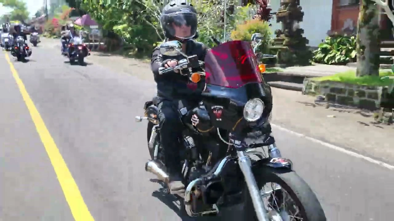 ライダー正面｜2026年4月 バリ島ハーレーツーリング — TEAM THE GHOST West Bali